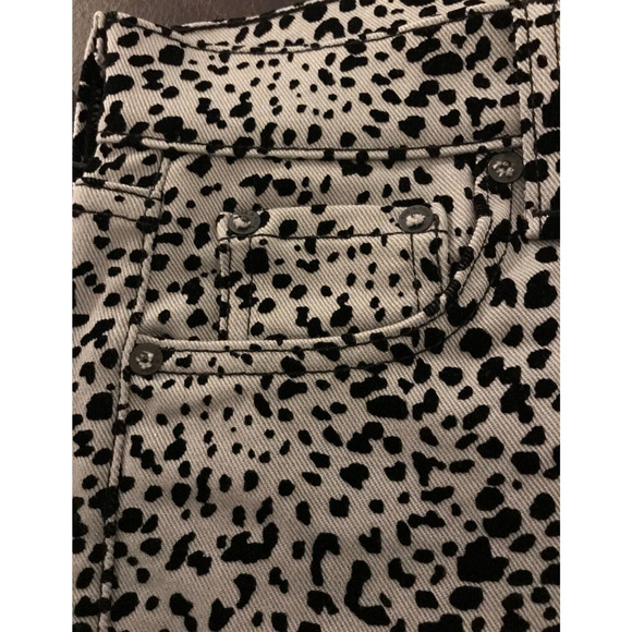 Rag & Bone Hana High-Rise Slim Fit Cropped Boot Gray Cheetah Jeans - 24 - NWT - Picture 4 of 16